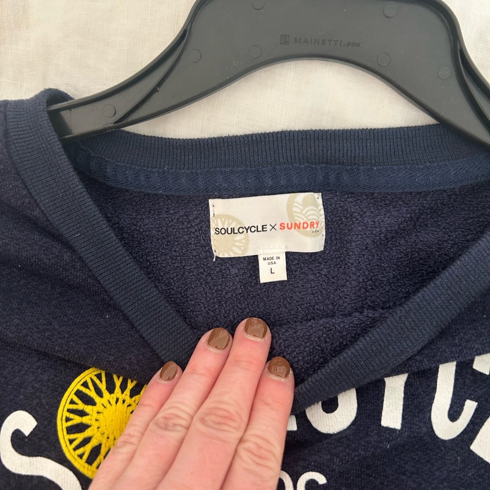 Soulcycle DC crew sweatshirt spiritual gangster brand